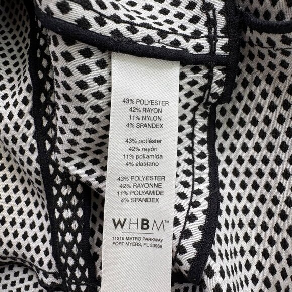 WHBM Dress Womens 12 Polka Dot Sleeveless‎ Flounce Ruffle Hem Sophisticated Work - Picture 4 of 13